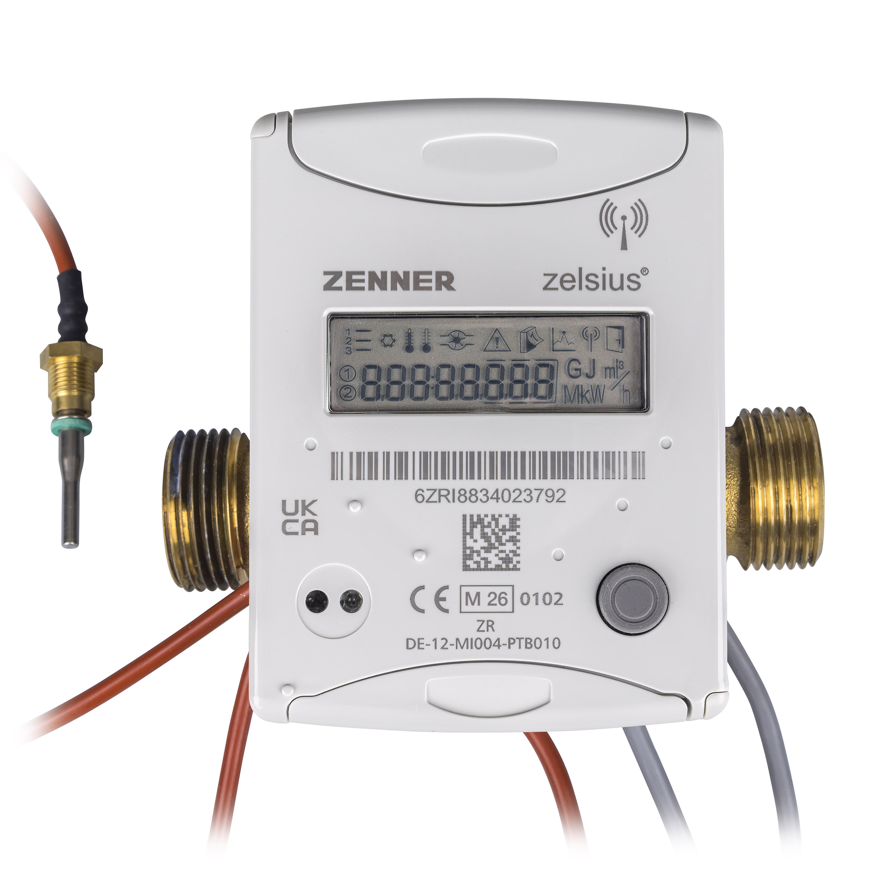 zelsius C5 IUF 1,5-110-1/2 Ultraschall Wärmezähler AGFW27,5 wM-Bus T1B PP