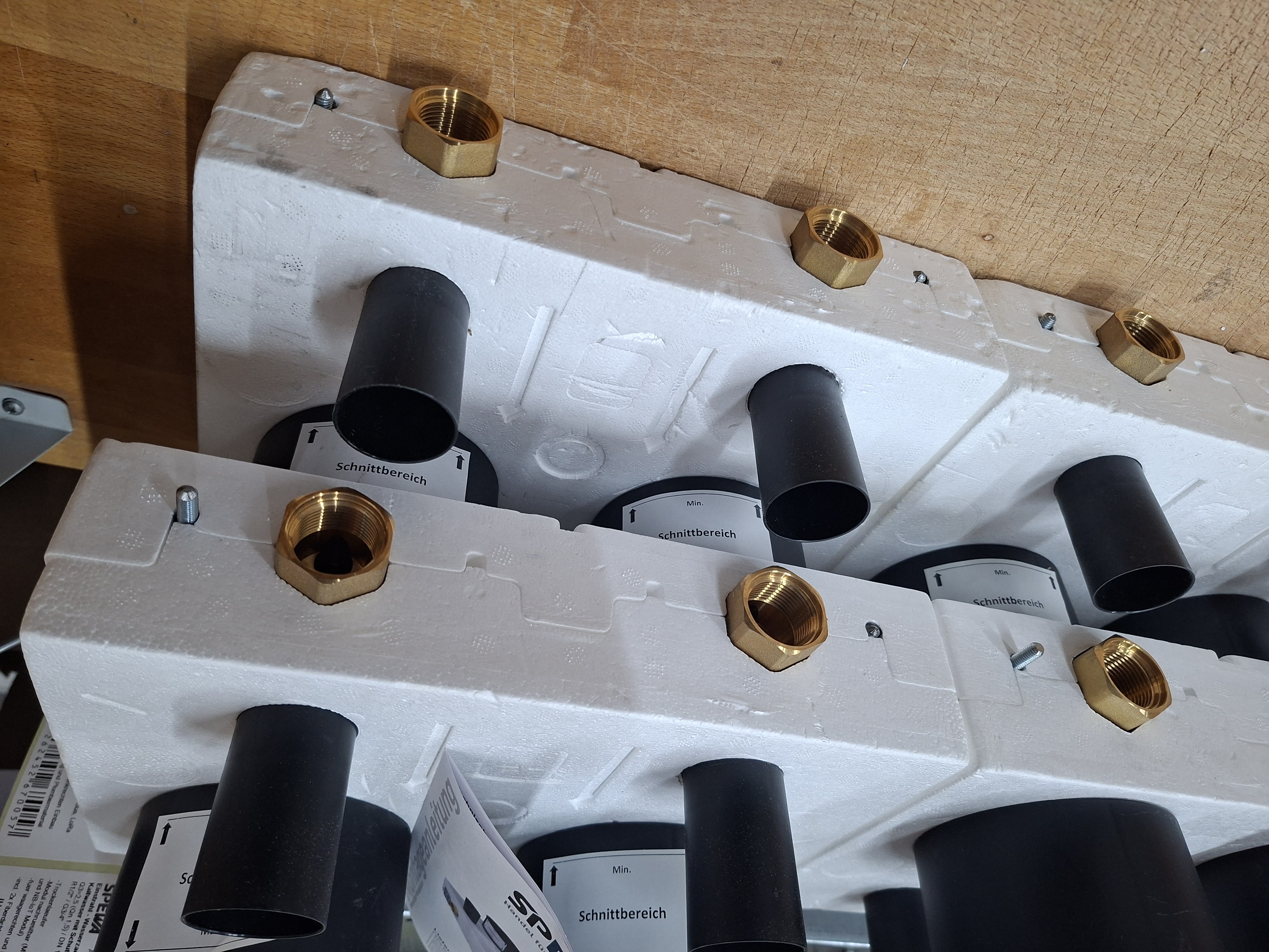 Montageblock Duo ISTA Aufnahme, DVGW Ventil B Ware
