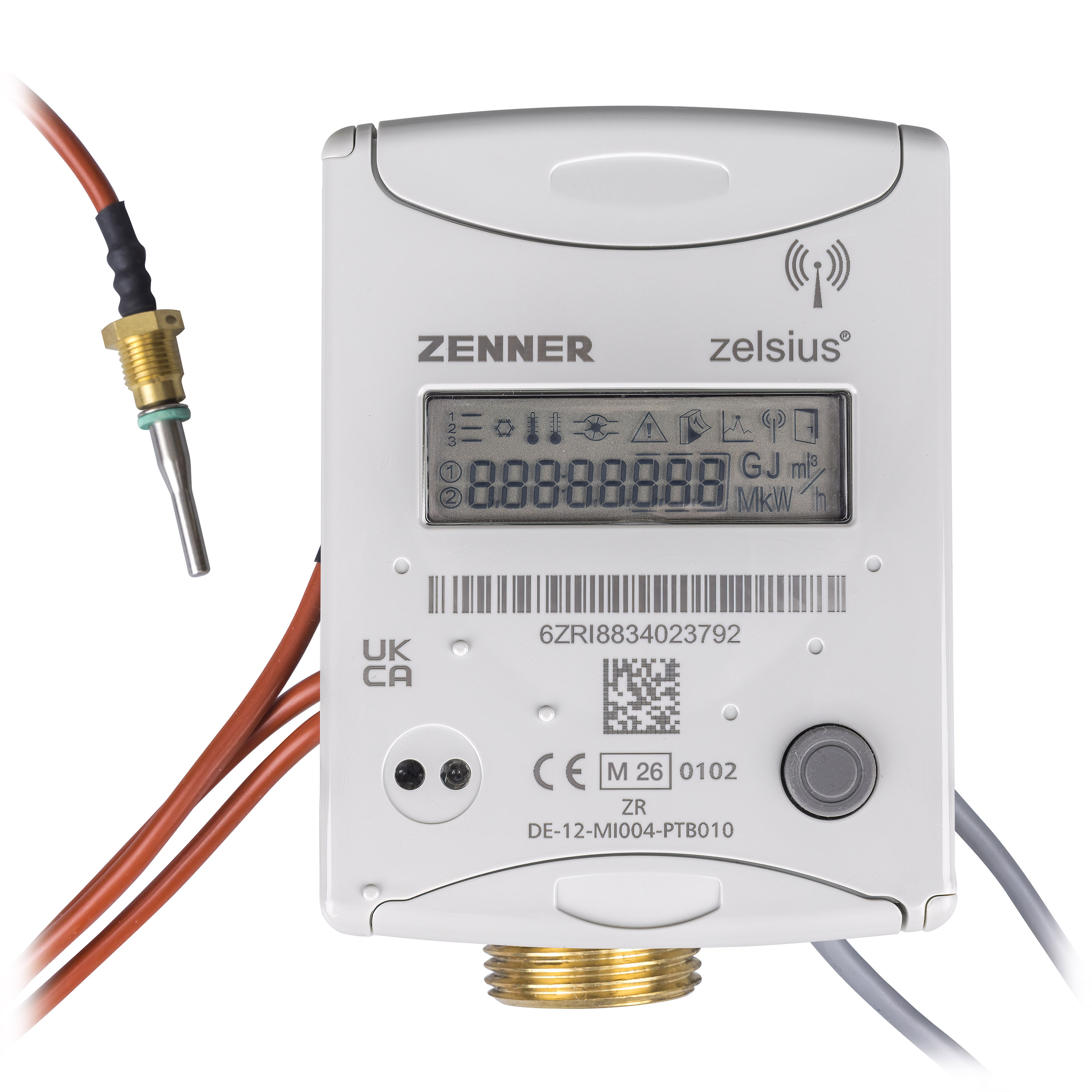zelsius C5 IUF 1,5-110-1/2 Ultraschall Wärmezähler AGFW27,5 wM-Bus T1B PP
