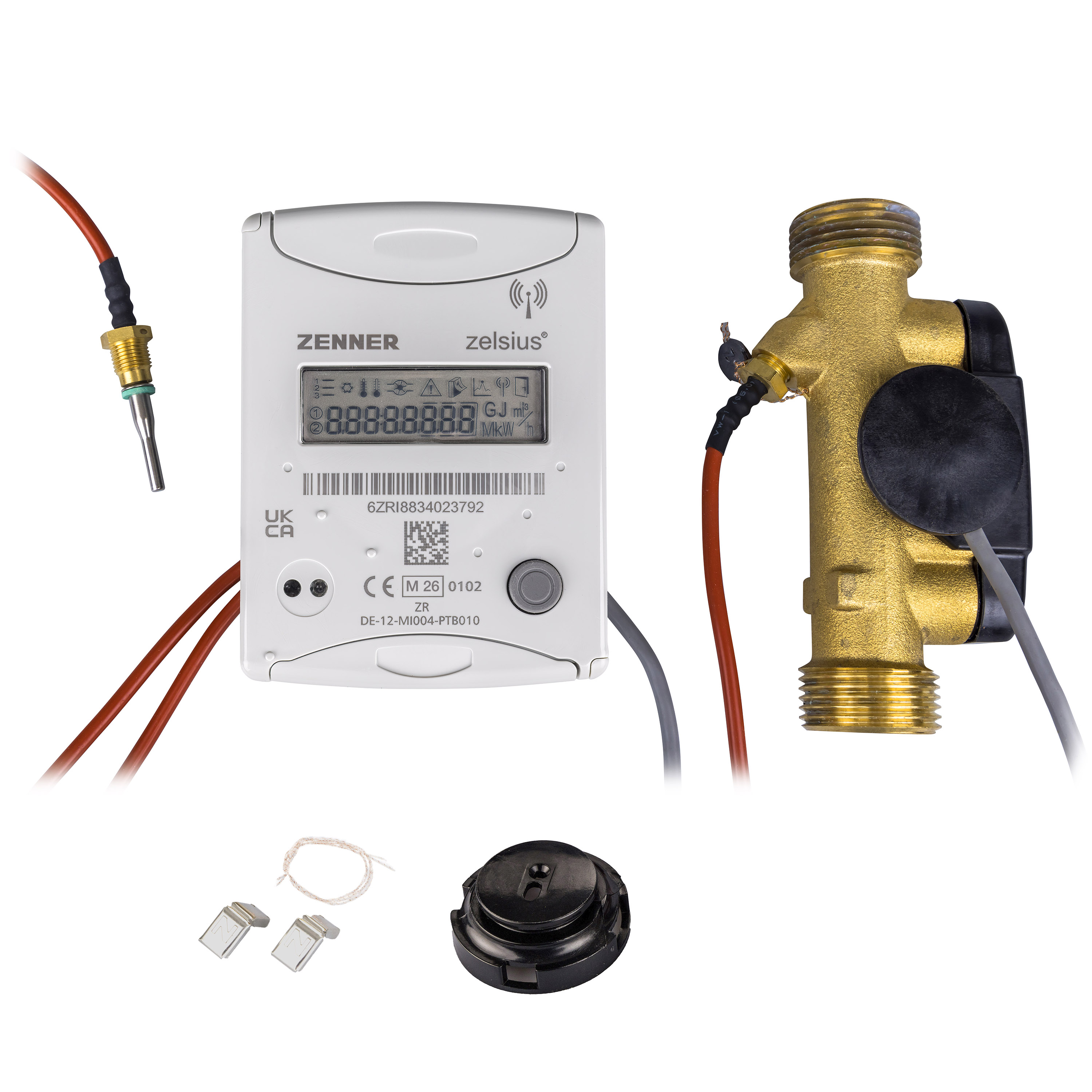 zelsius C5 IUF 1,5-110-1/2 Ultraschall Wärmezähler AGFW27,5 wM-Bus T1B PP