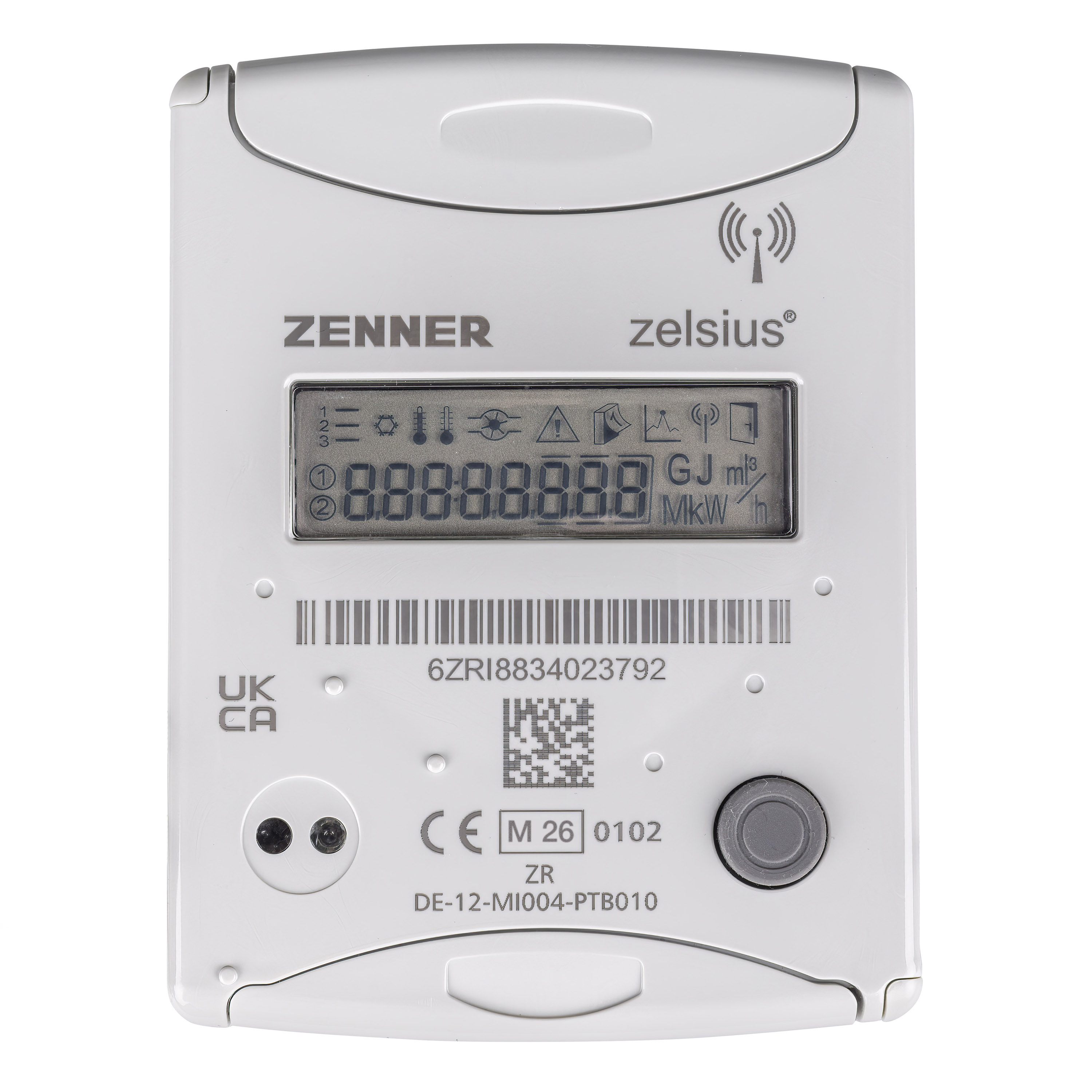 zelsius C5 IUF 1,5-110-1/2 Ultraschall Wärmezähler AGFW27,5 wM-Bus T1B PP