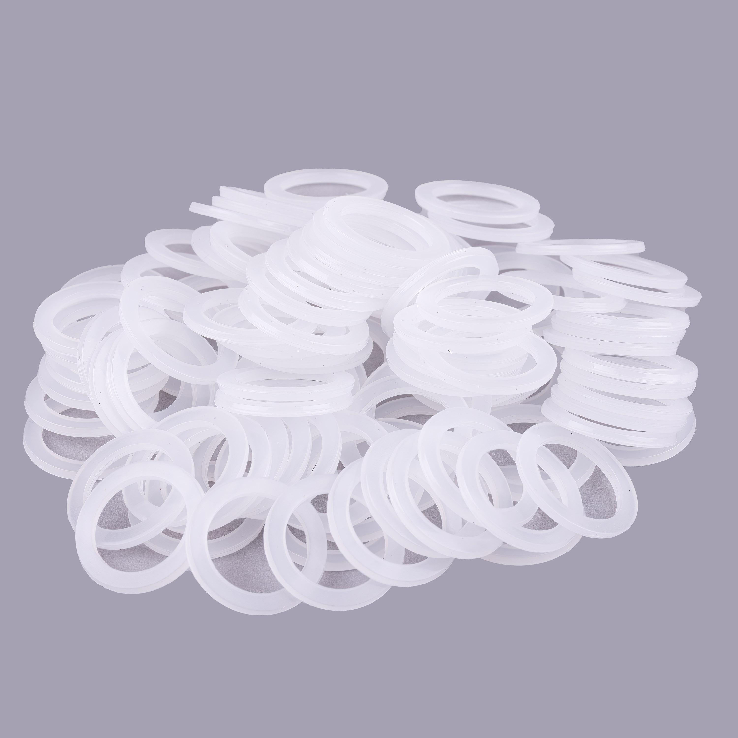 Set (100 Stück)Kunststoffdichtung PE, 17x24x2  mm für Zähler DN 15 Nennweite G 3/4 Zoll 