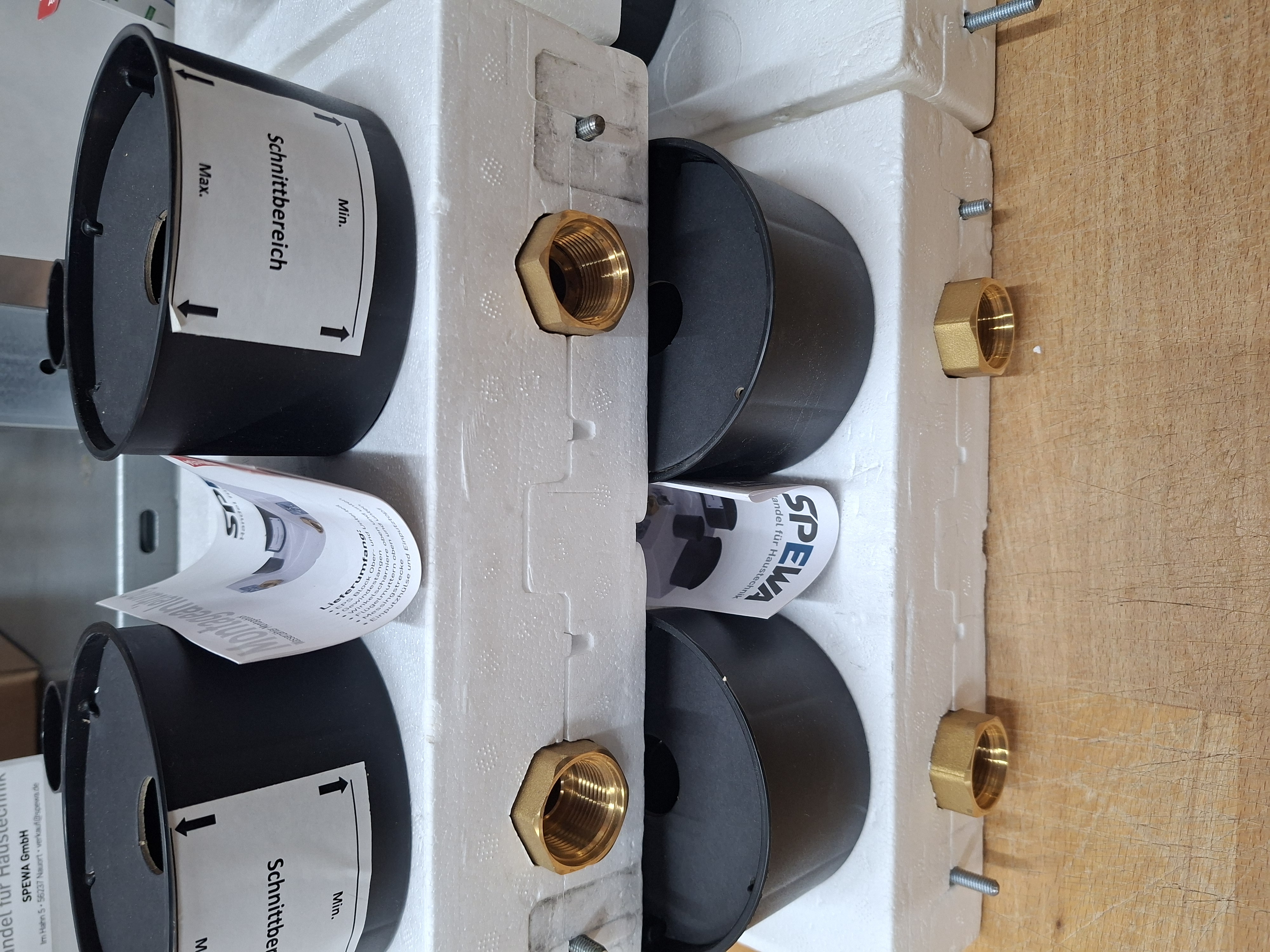 Montageblock Duo ISTA Aufnahme, DVGW Ventil B Ware