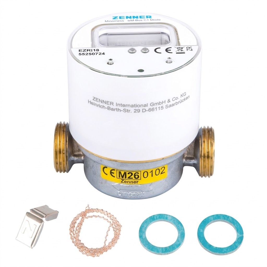 Kaltwasserzähler Q3 = 2,5 Baulänge 80 mm - 3/4 AG LoRaWAN Funk