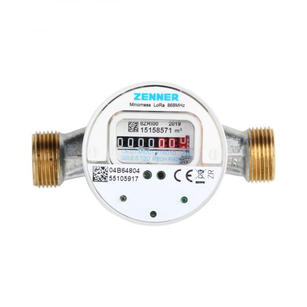 Warmwasserzähler Q3 = 2,5 Baulänge 110 mm - 3/4 AG  LoRaWAN Funk