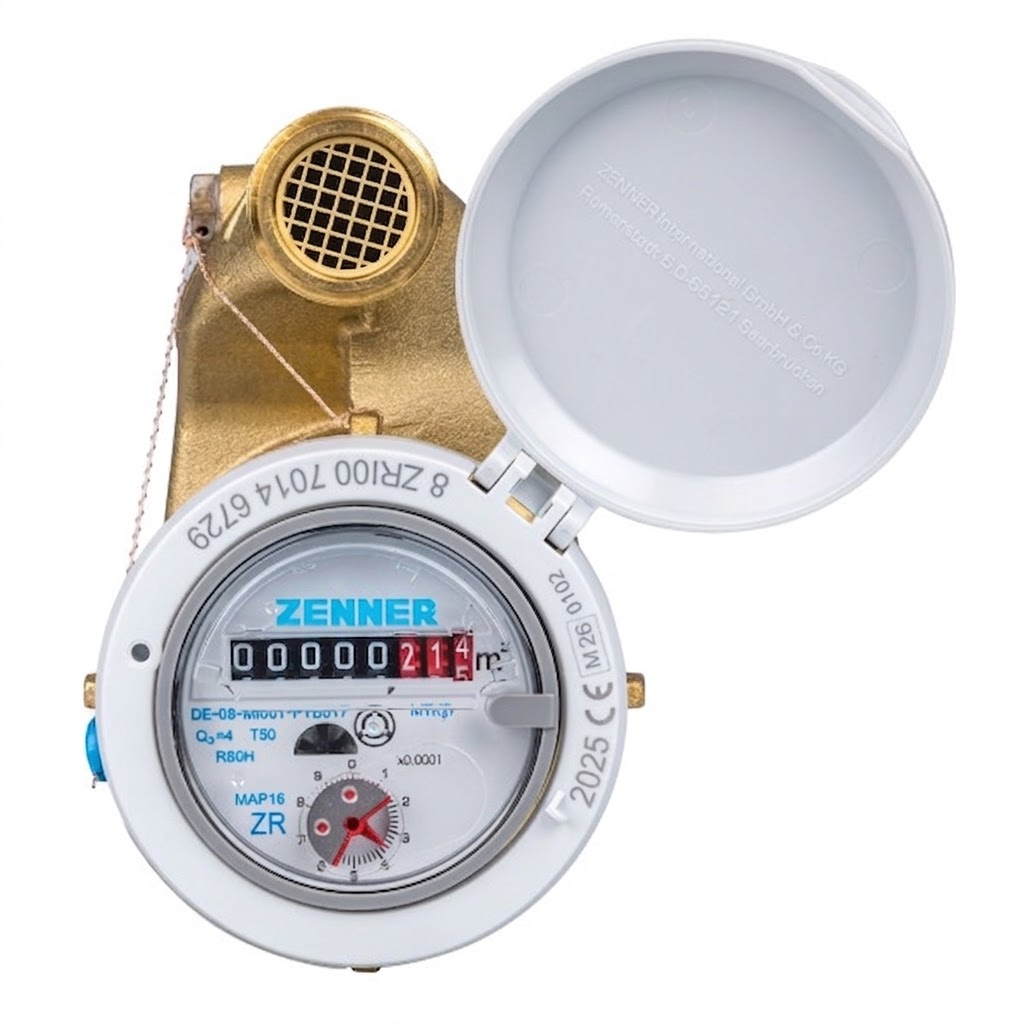 Eichjahr 2026 Fallrohr - Wasserzähler MTKD M  Q3 = 4  für Kaltwasser 50 Grad  105 mm  1 Zoll