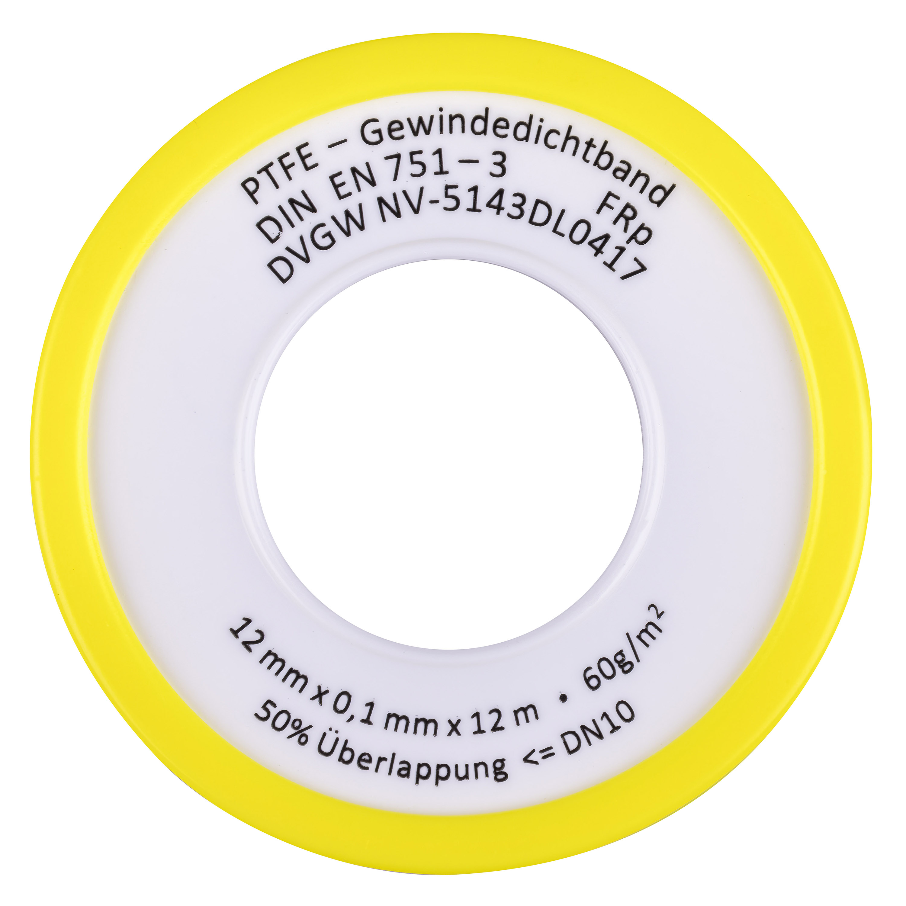 Gewinde-Dichtband PTFE für Feingewinde  DVGW + KTW zugelassen
