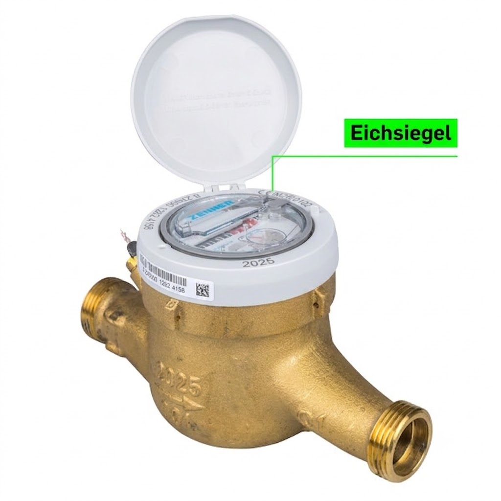 Wasserzähler Eichung 2026 MTKD-M  Q3=4  für Kaltwasser 50 °C BL 190 mm  1 Zoll