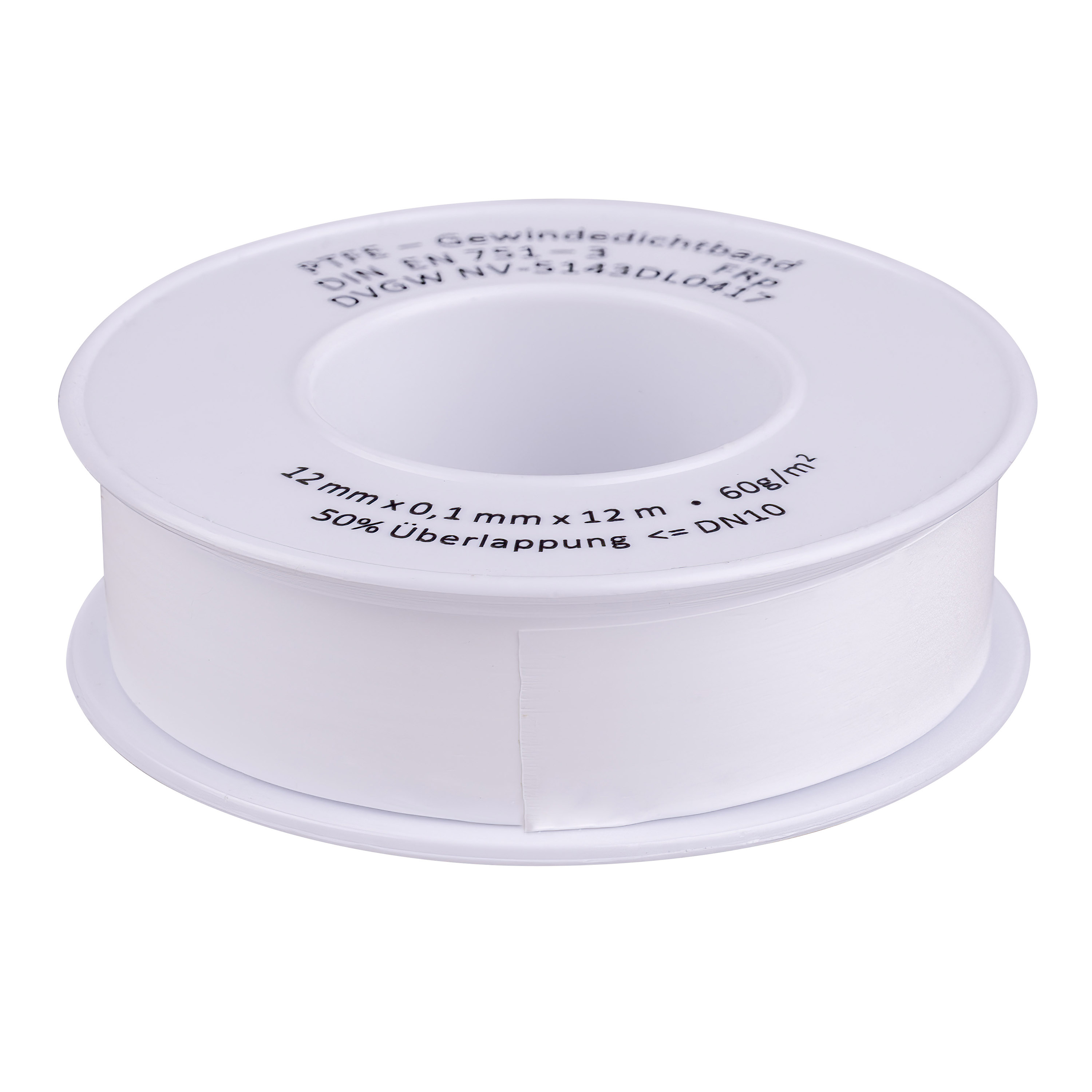Gewinde-Dichtband PTFE für Feingewinde  DVGW + KTW zugelassen